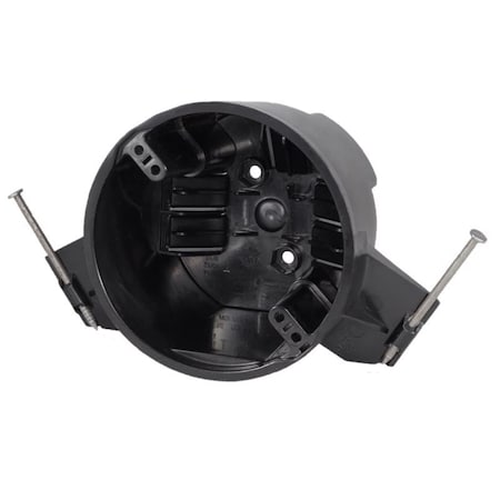 Cantex Cantex EZ Box New Work 25 cu in Round Polycarbonate Ceiling Box Black EZ25CN-HW